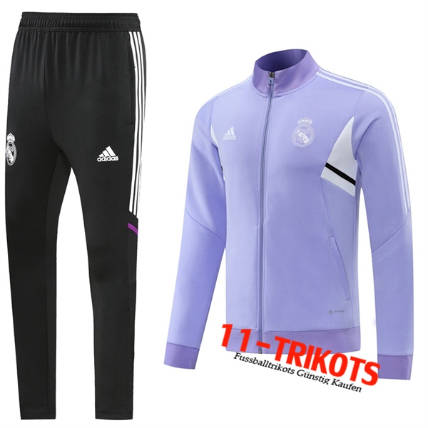 Real Madrid Trainingsanzug (Jacke) lila 2022/2023