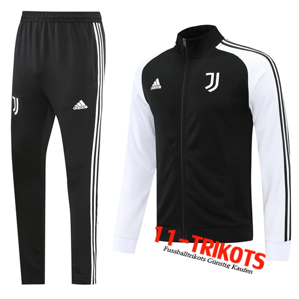 Juventus Trainingsanzug (Jacke) Schwarz/Weiß 2022/2023