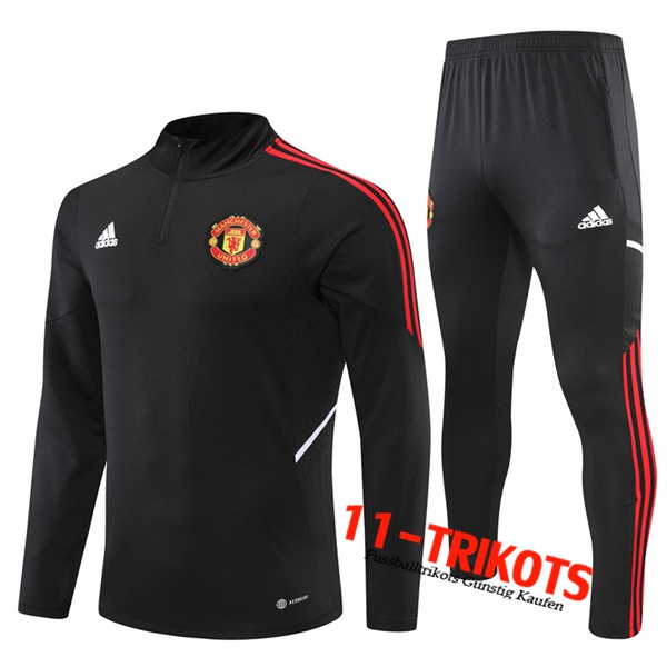 Manchester United Trainingsanzug Schwarz 2022/2023