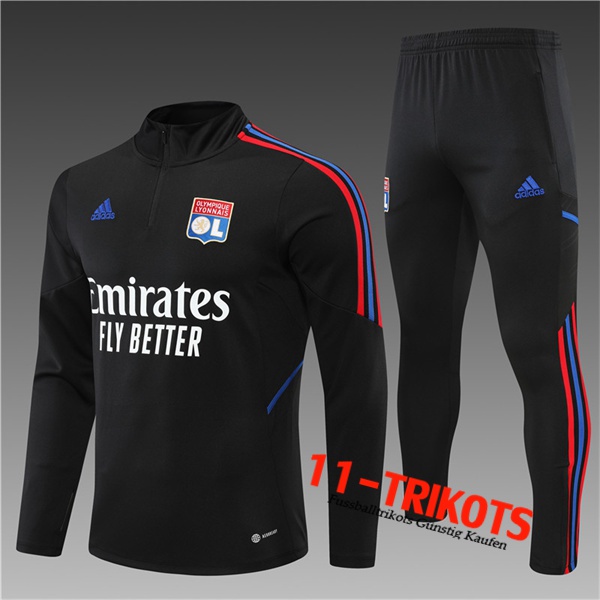 Lyon Trainingsanzug Kinder Schwarz 2022/2023