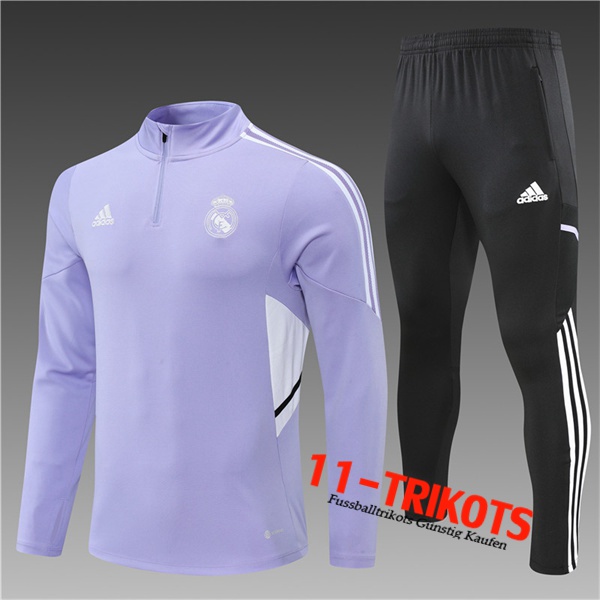 Real Madrid Trainingsanzug Kinder lila 2022/2023