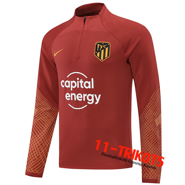 Atletico Madrid Training Sweatshirt Braun 2022/2023