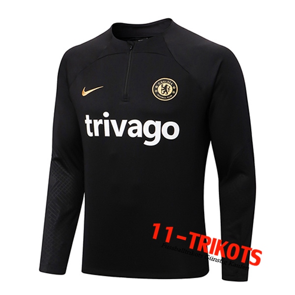 FC Chelsea Training Sweatshirt Schwarz 2022/2023
