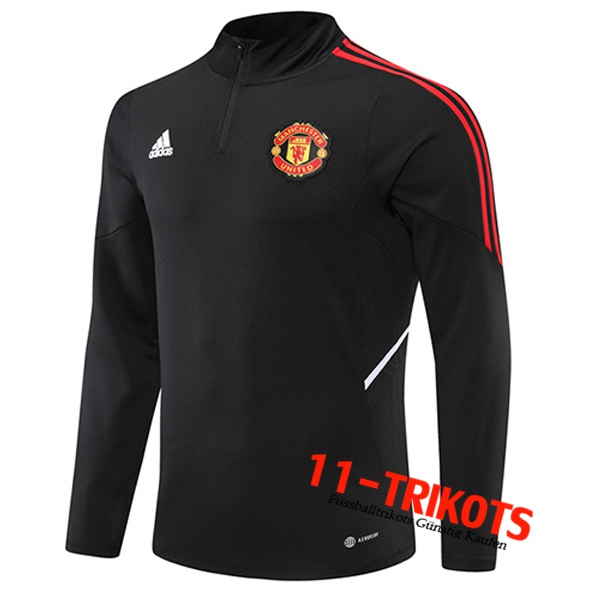 Manchester United Training Sweatshirt Schwarz 2022/2023