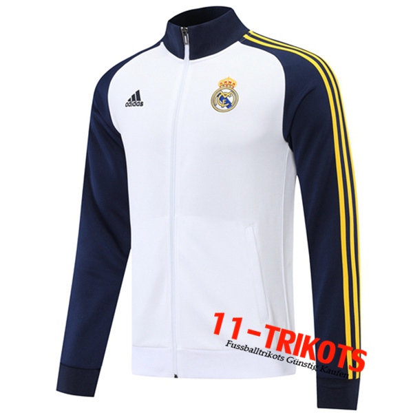 Real Madrid Trainingsjacke Weiß/Navy blau 2022/2023