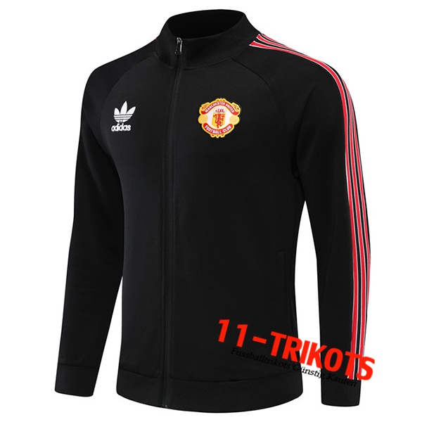 Manchester United Trainingsjacke Clover Schwarz 2022/2023