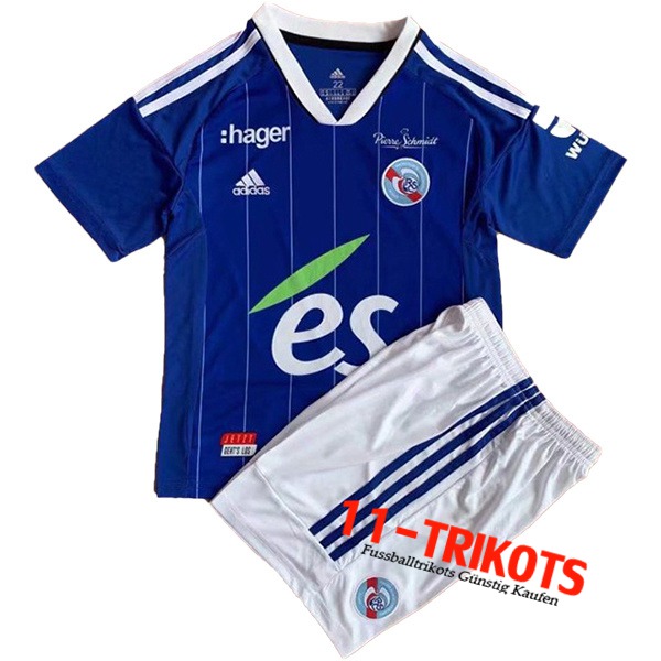 Neues RC Strasbourg Kinder Heimtrikot 2022/2023