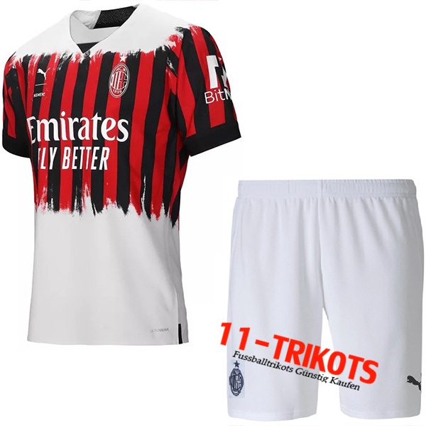Neues FC AC Milan Fussball Trikots Kinder Vierte 2022/2023