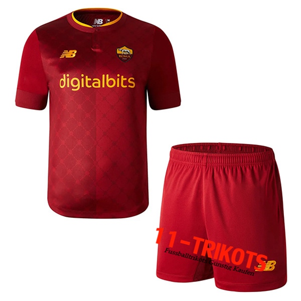 Neues AS Rom Kinder Heimtrikot 2022/2023