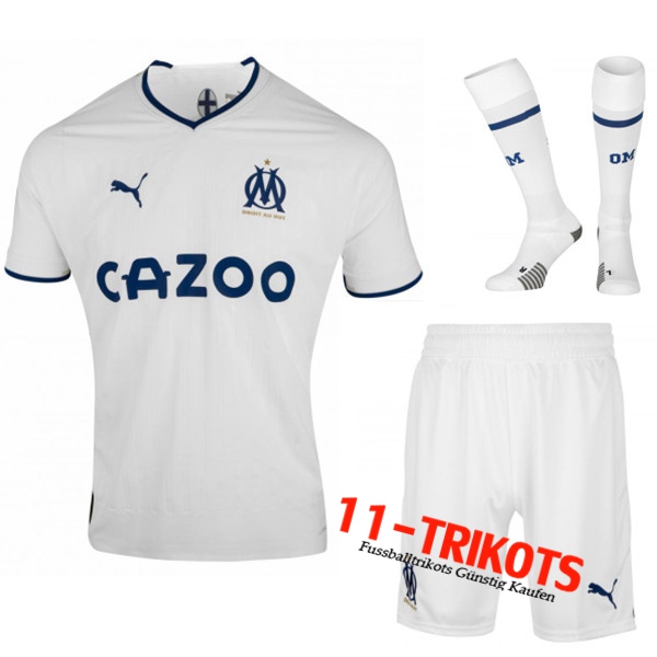 Marseille Heimtrikot (Shorts + Socken) 2022/2023