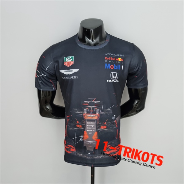 T-Shirt F1 RedBull Racing Team Schwarz 2022