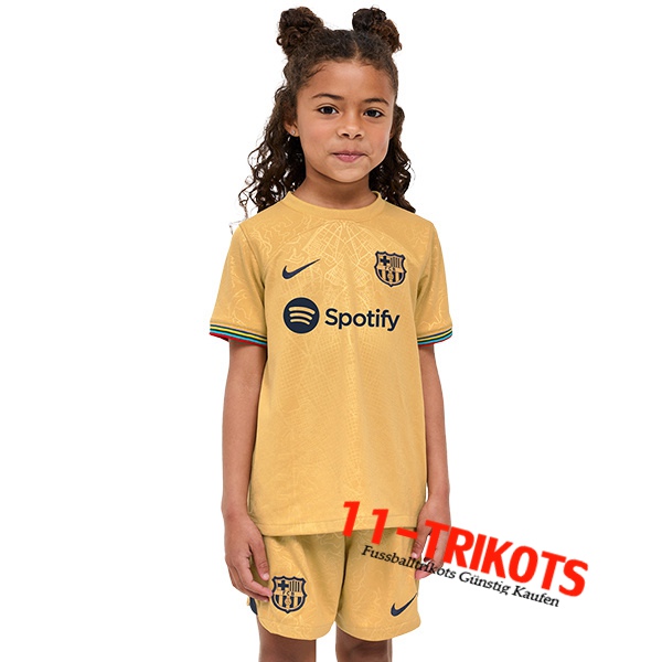 Neues FC Barcelona Kinder Auswärtstrikot 2022/2023