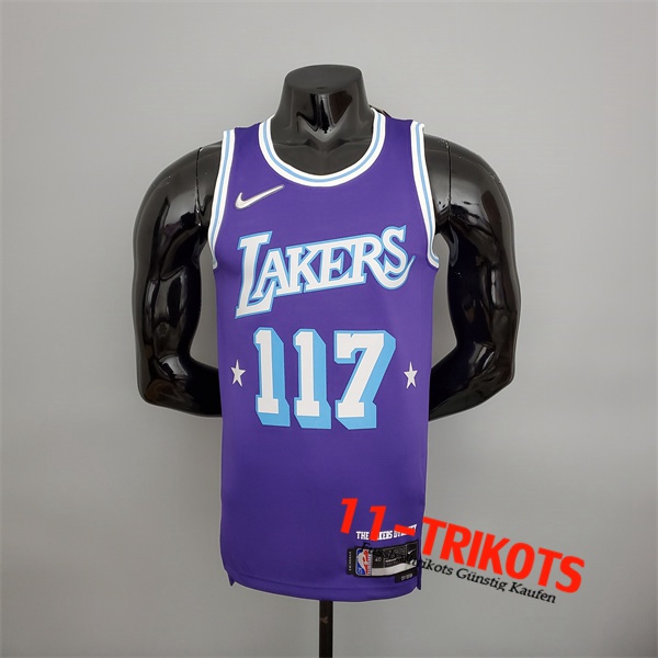 Los Angeles Lakers (Chief #117) NBA Trikots Violett 75th Anniversary X-BOX Co-branded