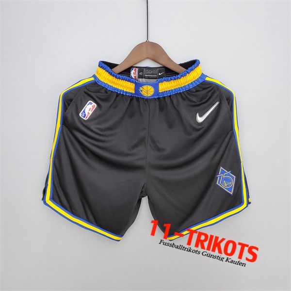 Golden State Warriors Shorts NBA 2022 Schwarz City Edition