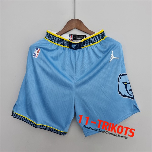 Memphis Grizzlies Shorts NBA Blau 75th Anniversary Jordan Edition