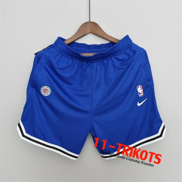 Los Angeles Clippers Shorts NBA 2022 Blau Us Training