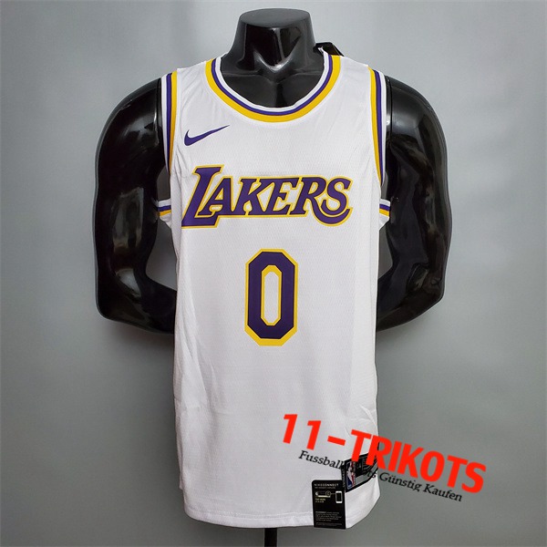 Los Angeles Lakers (Kuzma #0) NBA Trikots Weiß Encolure Ronde