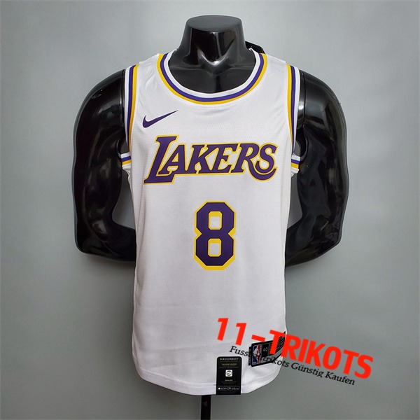 Los Angeles Lakers (Bryant #8) NBA Trikots Weiß Encolure Ronde