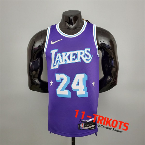 Los Angeles Lakers (Bryant #24) NBA Trikots Violett 75th Anniversary City Edition