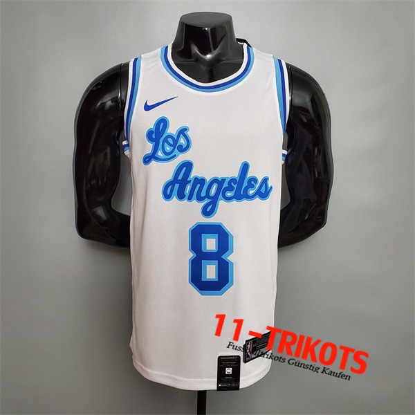 Los Angeles Lakers (Bryant #8) NBA Trikots Weiß Retro Night