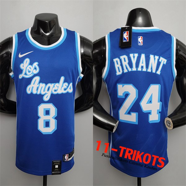 Los Angeles Lakers (Bryant #8) After (Bryant #24) NBA Trikots Retro Blau