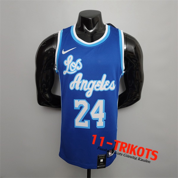 Neues Los Angeles Lakers (Bryant #24) NBA Trikots Blau Retro Night