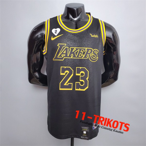 Los Angeles Lakers (James #23) NBA Trikots Schwarz