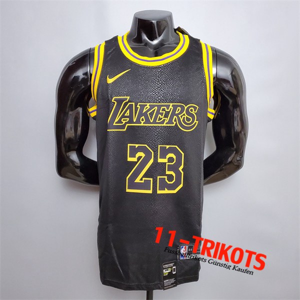 Neues Los Angeles Lakers (James #23) NBA Trikots Schwarz