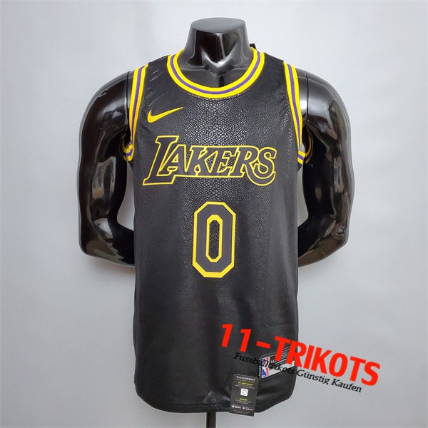 Los Angeles Lakers (Kuzma #0) NBA Trikots Schwarz