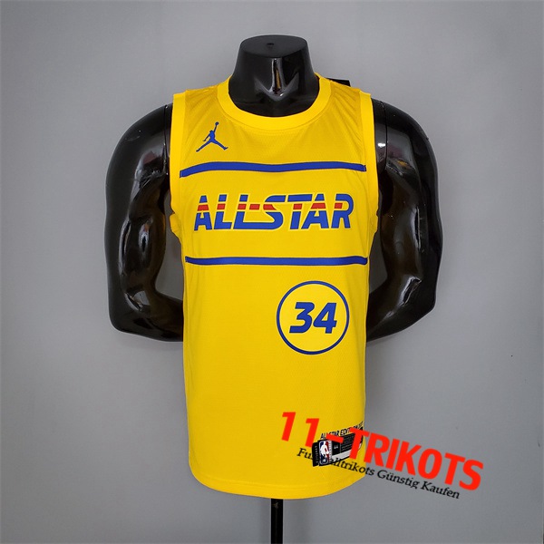 All-Star (Antetokounmpo #34) NBA Trikots 2021 Gelb