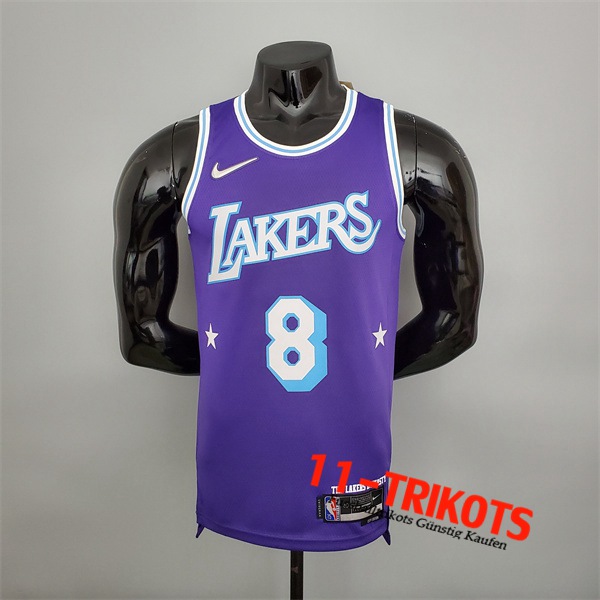 Los Angeles Lakers (Bryant #8) NBA Trikots Violett 75th Anniversary City Edition