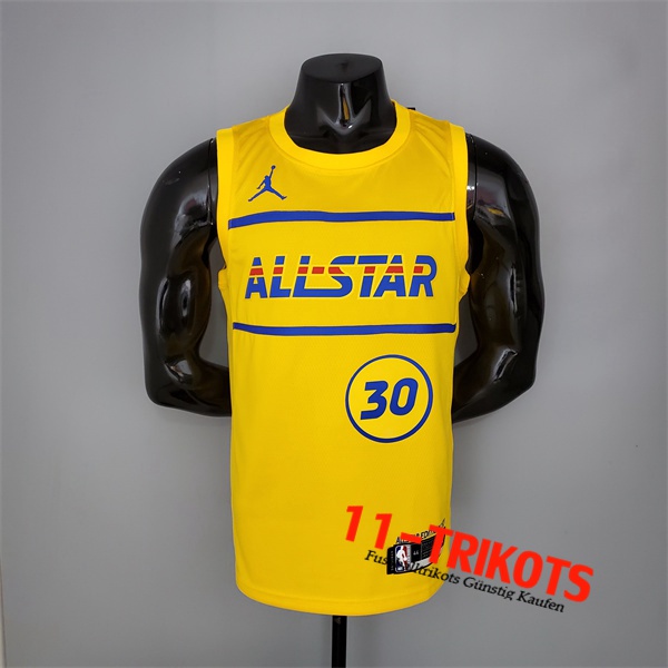 All-Star (Curry #30) NBA Trikots 2021 Gelb