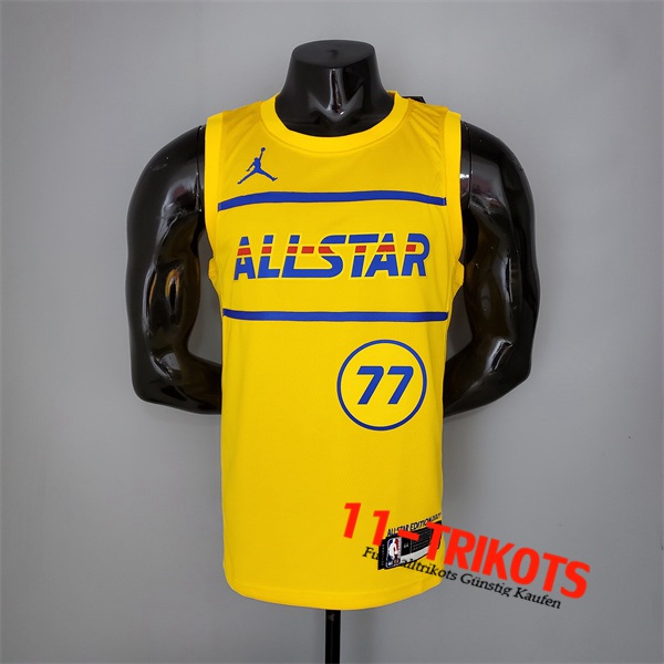 All-Star (Doncic #77) NBA Trikots 2021 Gelb