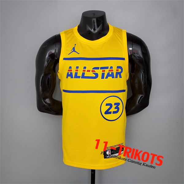 All-Star (James #23) NBA Trikots 2021 Gelb
