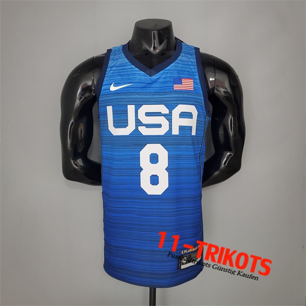 Jeux Olympiques (Middleton #8) NBA Trikots USA Team 2021 Blau