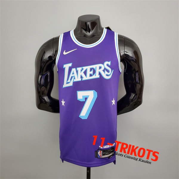 Los Angeles Lakers (Anthony #7) NBA Trikots Violett 75th Anniversary City Edition