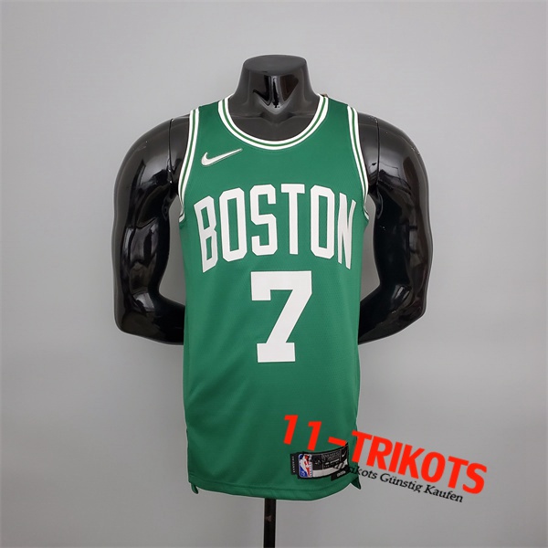 Boston Celtics (Brown #7) NBA Trikots Grün 75th Anniversary