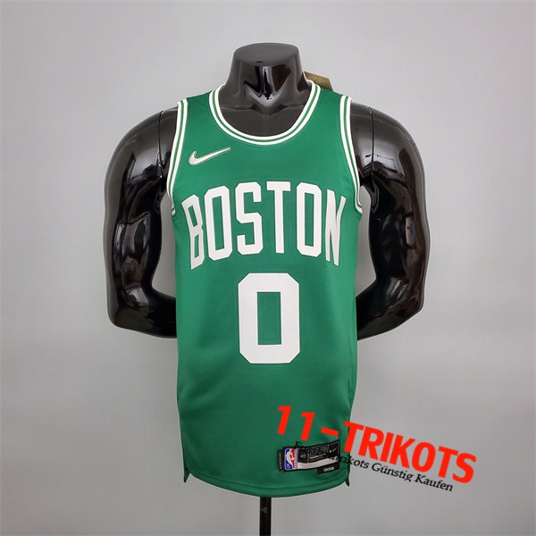 Boston Celtics (Tatum #0) NBA Trikots Grün 75th Anniversary