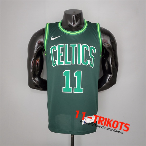 Boston Celtics (Irving #11) NBA Trikots 2021 Grün Bonus Edition Dark