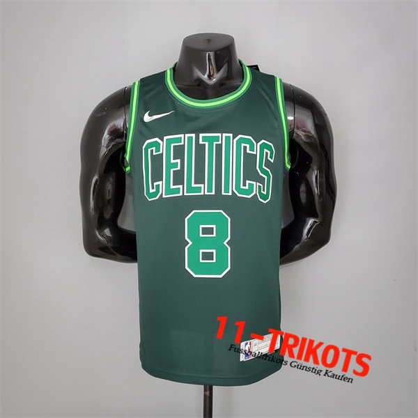 Boston Celtics (Walker #8) NBA Trikots 2021 Grün Bonus Edition Dark