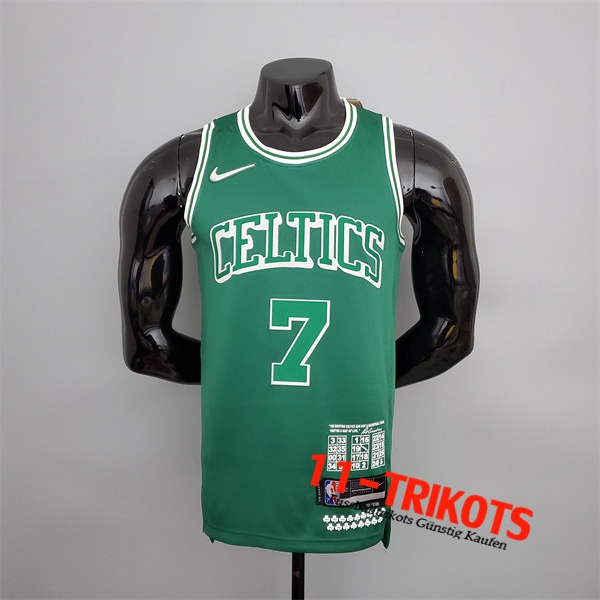 Boston Celtics (Brown #7) NBA Trikots 2022 Grün Teltes City Edition