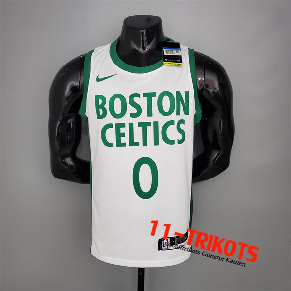 Boston Celtics (Tatum #0) NBA Trikots Weiß City Edition