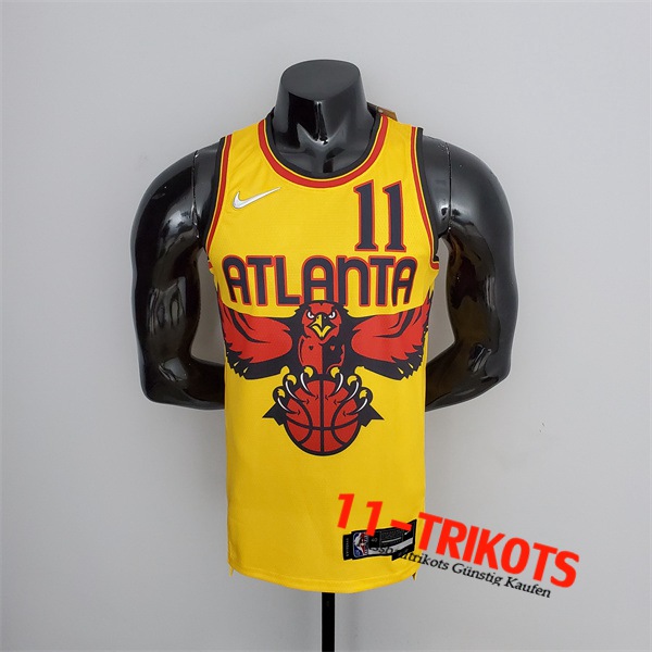 Atlanta Hawks (Young #11) NBA Trikots Gelb 75th Anniversary City Edition