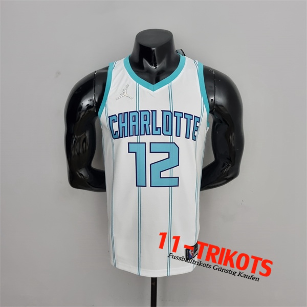 Charlotte Hornets (Oubre #12) NBA Trikots Weiß 75th Anniversary