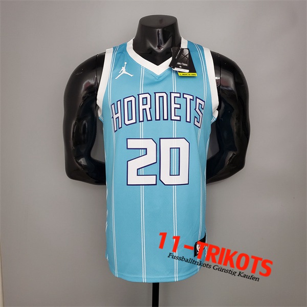 Neues Charlotte Hornets (Hayward #20) NBA Trikots Blau