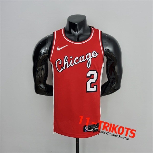 Chicago Bulls (Ball #2) NBA Trikots Rot 75th Anniversary City Edition