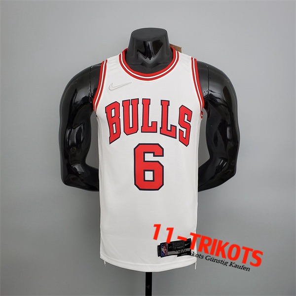 Chicago Bulls (Caruso #6) NBA Trikots Weiß 75th Anniversary