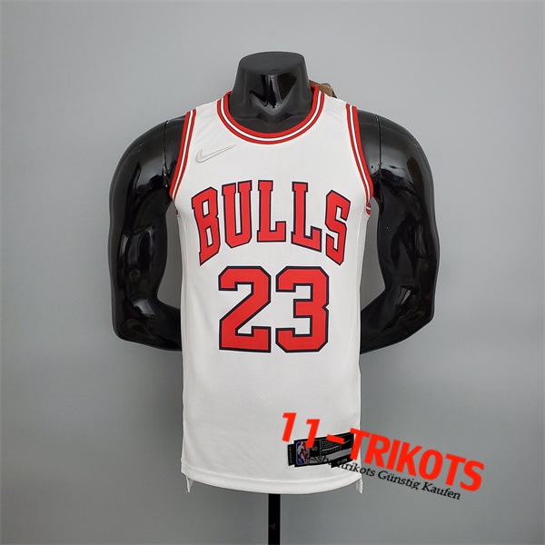 Chicago Bulls (Jordan #23) NBA Trikots Weiß 75th Anniversary