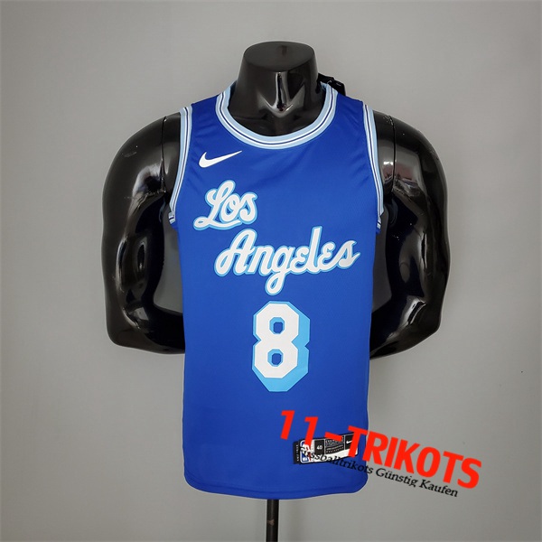 Los Angeles Lakers (Bryant #8) NBA Trikots 2021 Retro Blau