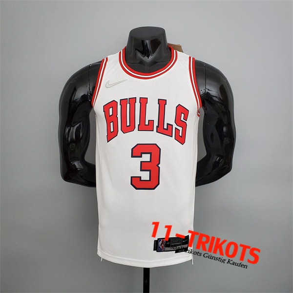 Chicago Bulls (Wade #3) NBA Trikots Weiß 75th Anniversary